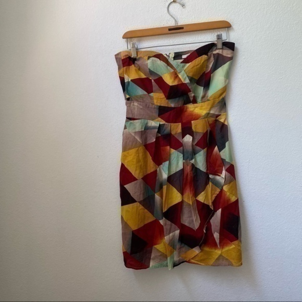 AMERICAN RAG PURPLE & ORANGE DRESS SIZE SMALL